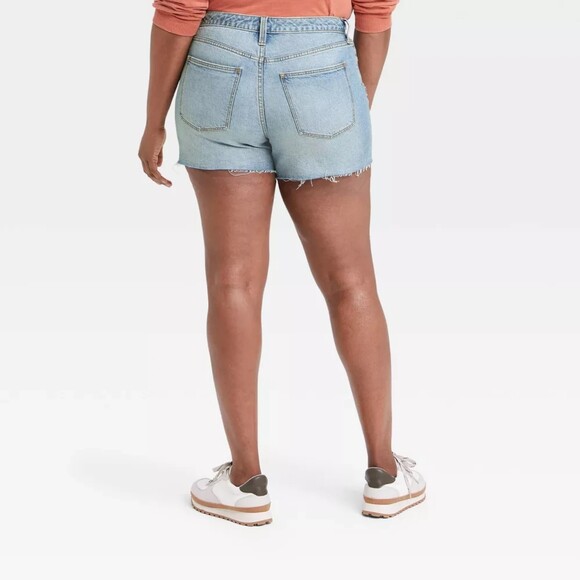 High-Rise Vintage Midi cut off Jean Shorts - Universal Thread Sz 8/29R - Picture 2 of 4